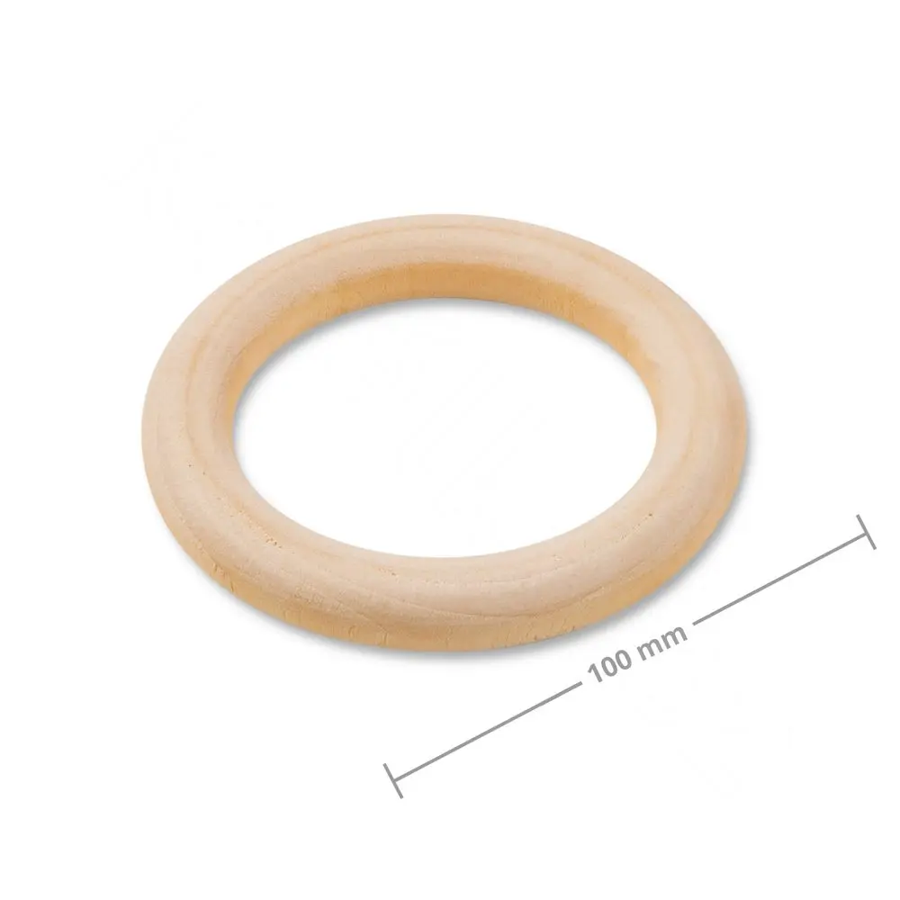 Dřevěný dekorační kroužek 100x15mm -