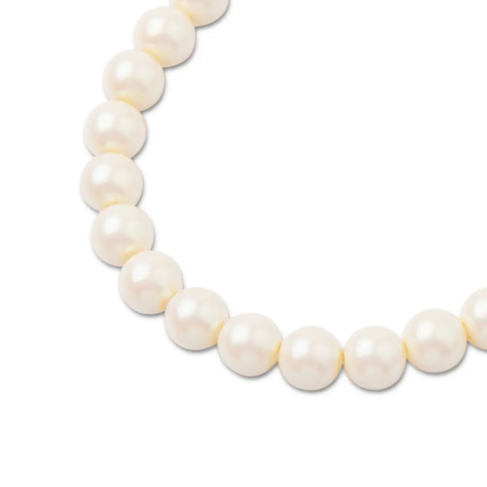 Preciosa kulatá perla MAXIMA 6 mm Pearlescent Cream - 60 ks