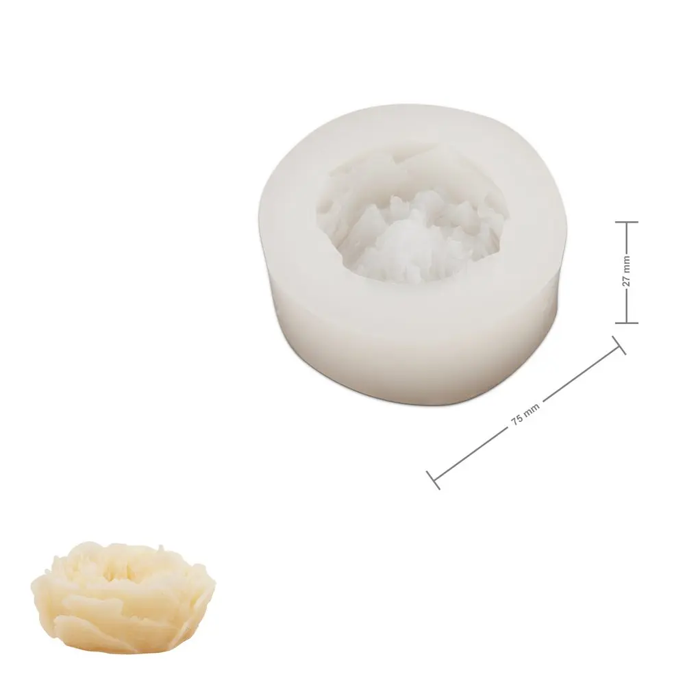 Manumi silikonová forma na odlévání kreativní hmoty 75 x 27 mm ve tvaru anglické růže -