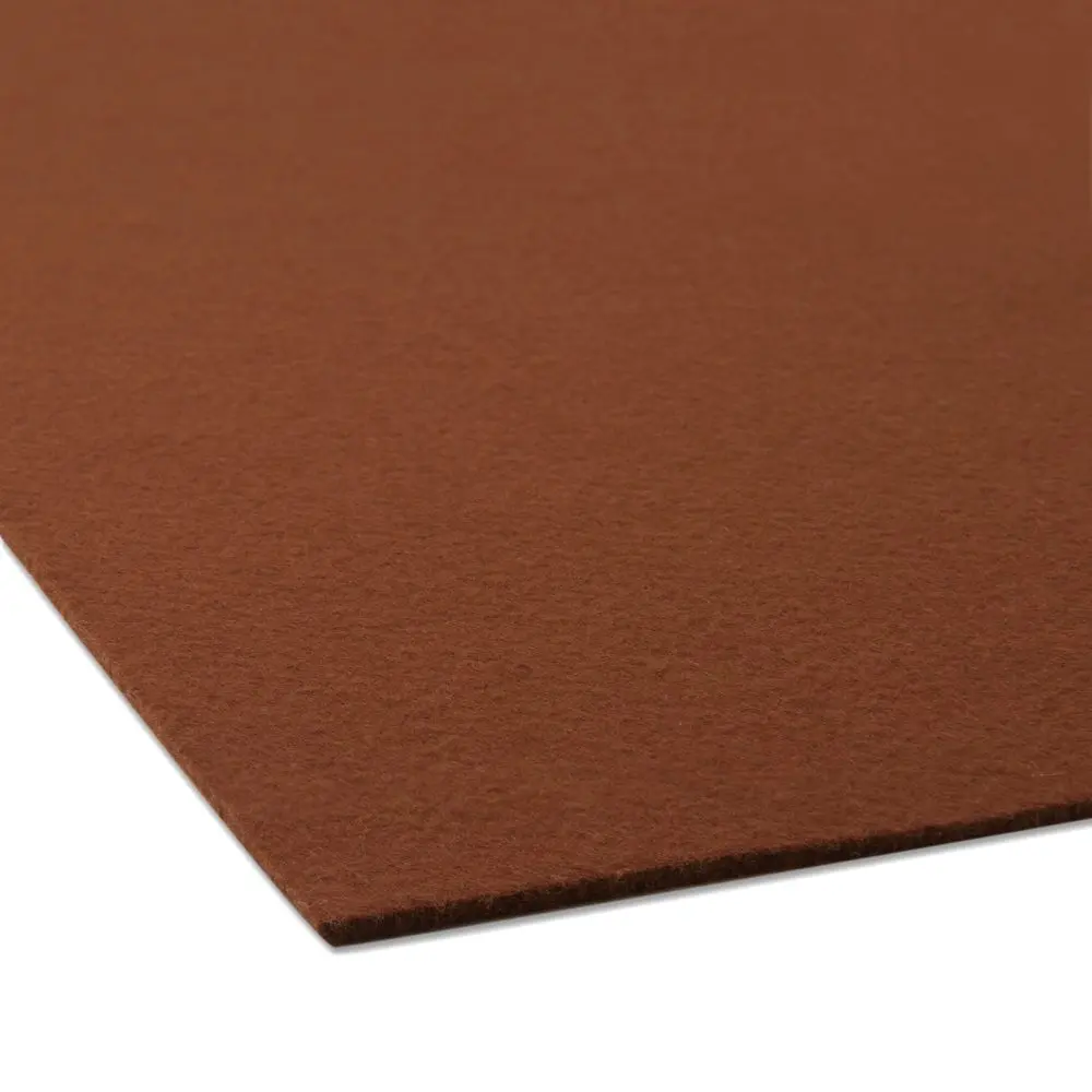 Filc / plsť dekorativní 3mm hnědá - 1 ks