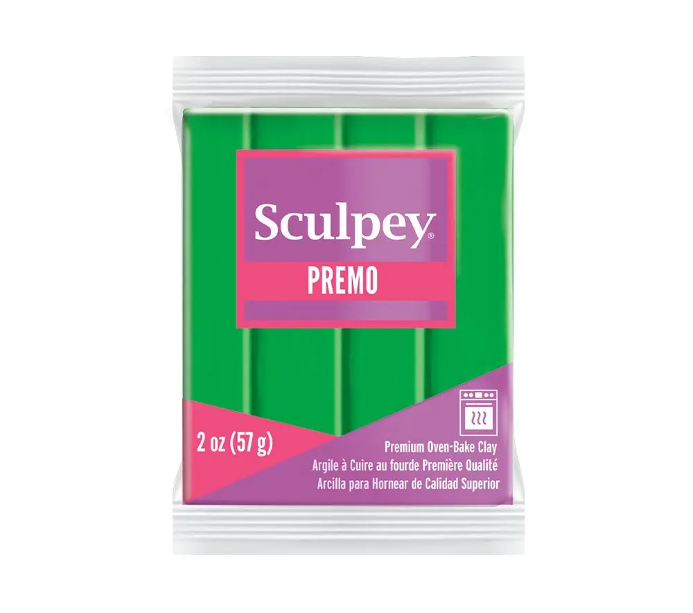 Sculpey PREMO Green zelená - 1 ks