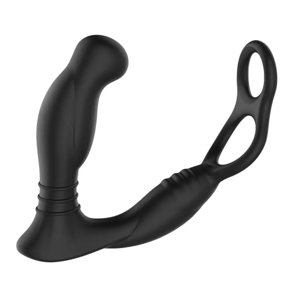 Stimulátor prostaty NEXUS SIMUL8 Dual Prostate and Perineum Cock and Ball Toy černý