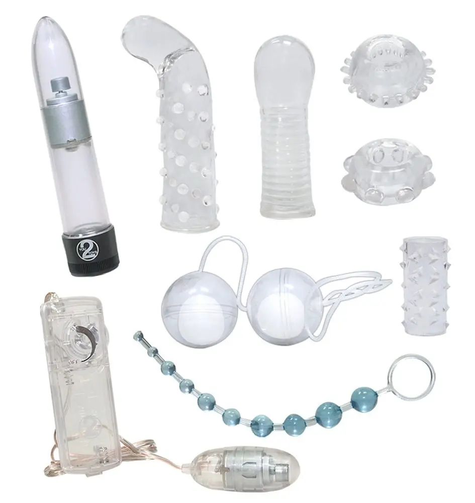 You2Toys Crystal Clear Sextoy Set 9ks