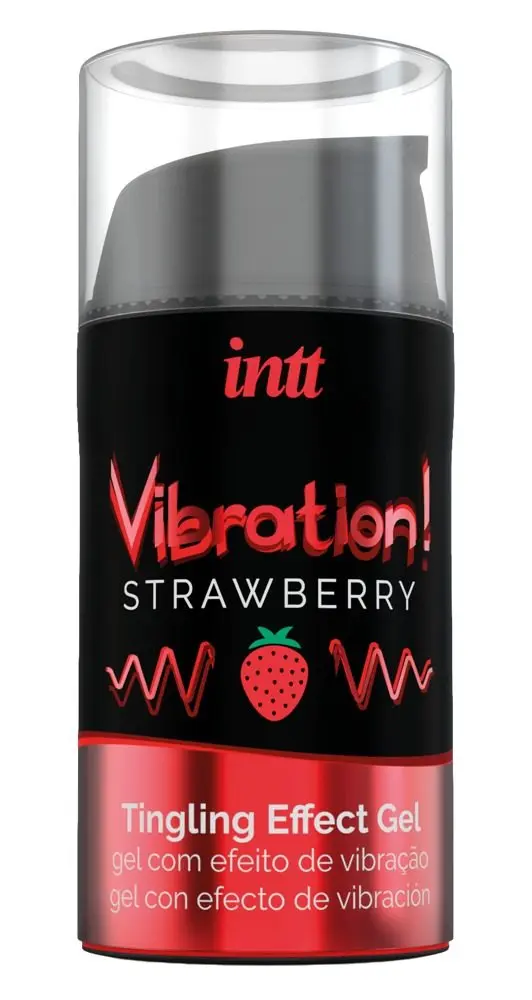 Intt Vibration! - tekutý vibrátor - jahoda (15 ml)