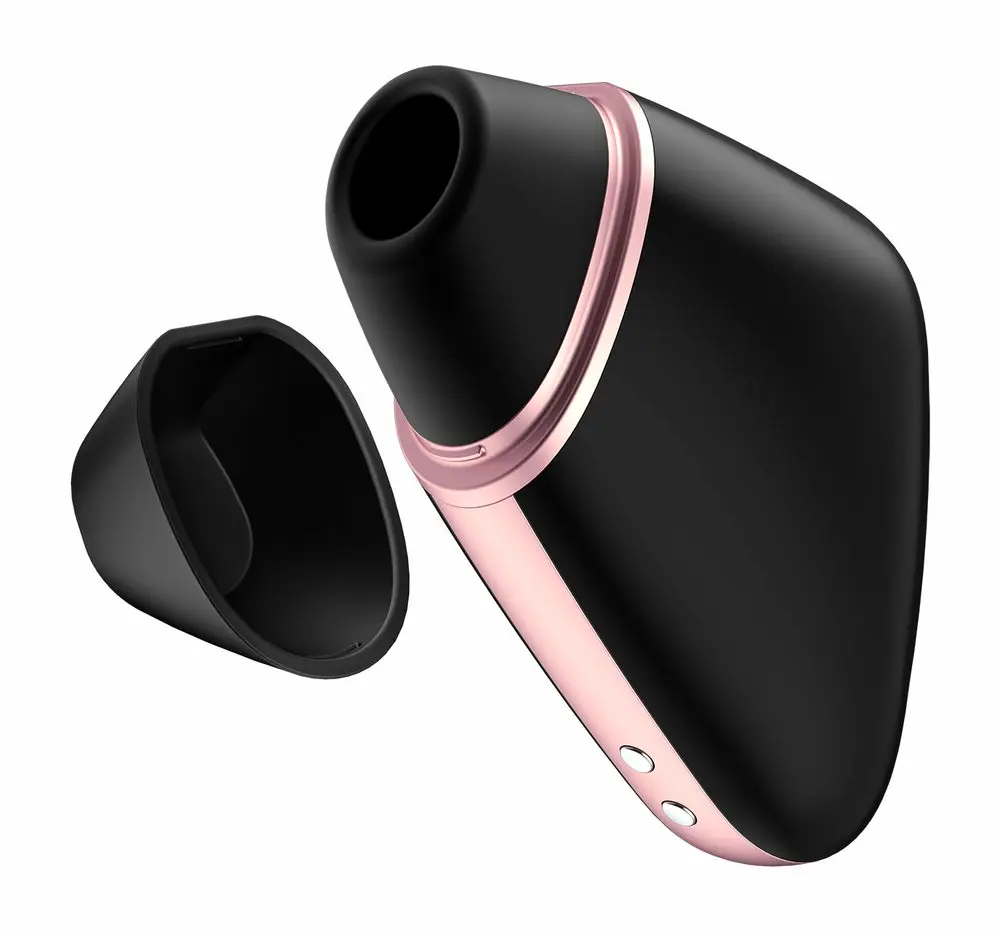 Satisfyer Love Triangle - aplikací řízený stimulátor klitorisu s tlakovými vlnami (černý)