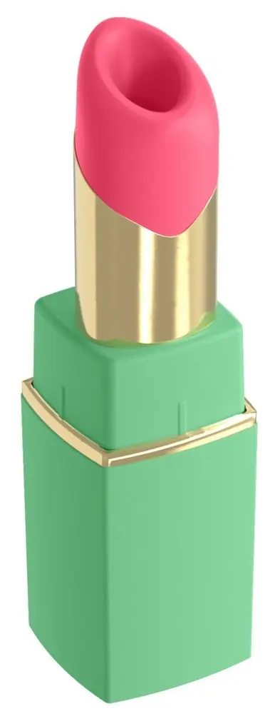 Womanizer Beauty - stimulátor klitorisu s vlnami vzduchu ve tvaru rtěnky (zelený)