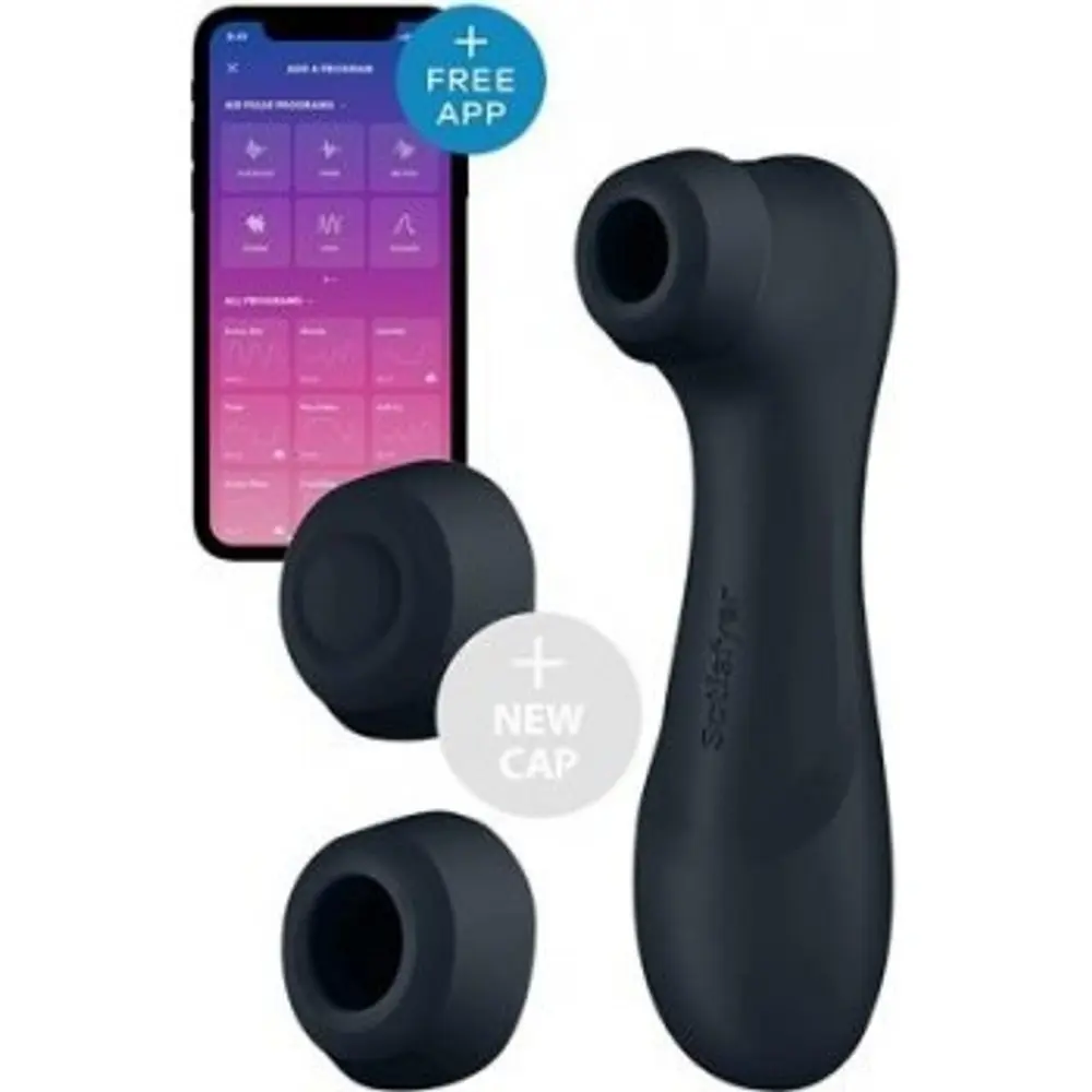 Satisfyer Pro2 Gen3 - aplikací řízený stimulátor klitorisu s tlakovými vlnami (tmavě šedá)
