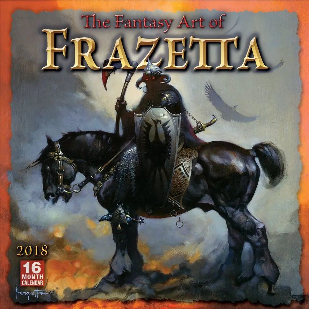 The Fantasy Art of Frazetta - 2018 Calendar