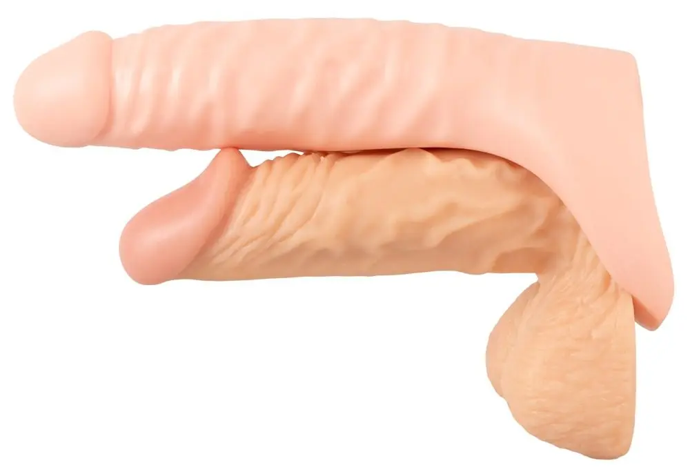 Realistixxx Double Fucker - nasazovací anální vibrátor (tělová barva)