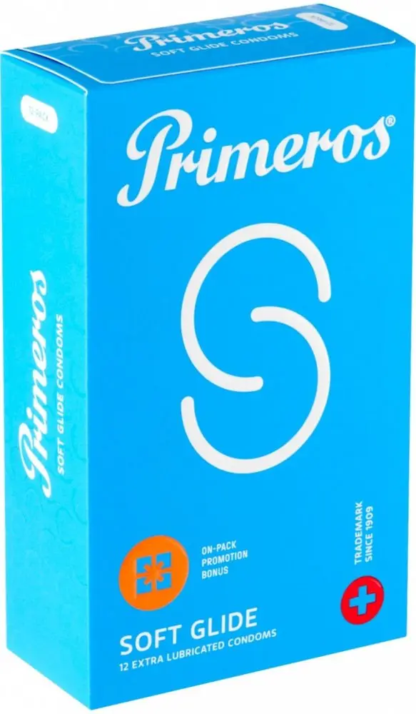 Primeros Kondomy se zvýšenou dávkou lubrikace Soft Glide 12 ks