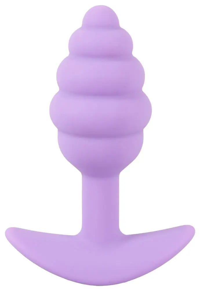 Mini anální kolík s vroubkovaným povrchem fialový Cuties