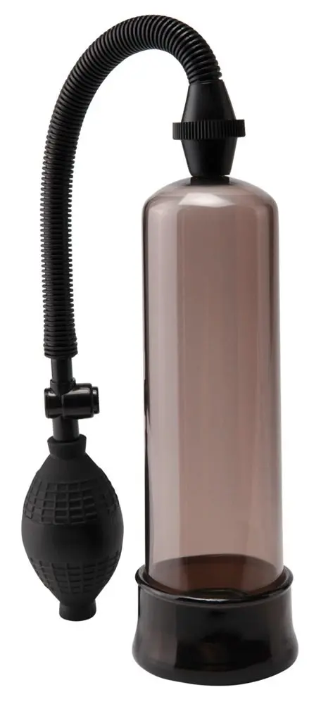Pipedream - Pump Worx Beginner's - černá vakuová pumpa na penis (19 cm)