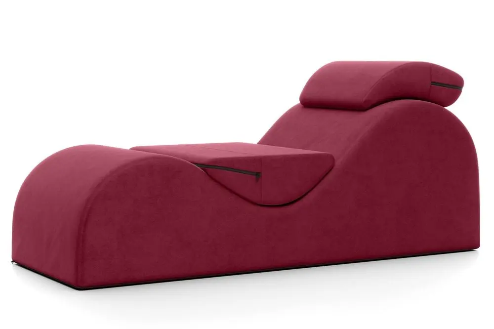 Liberator Esse Lounger - tantra křeslo polohovací - 3dílné - červené