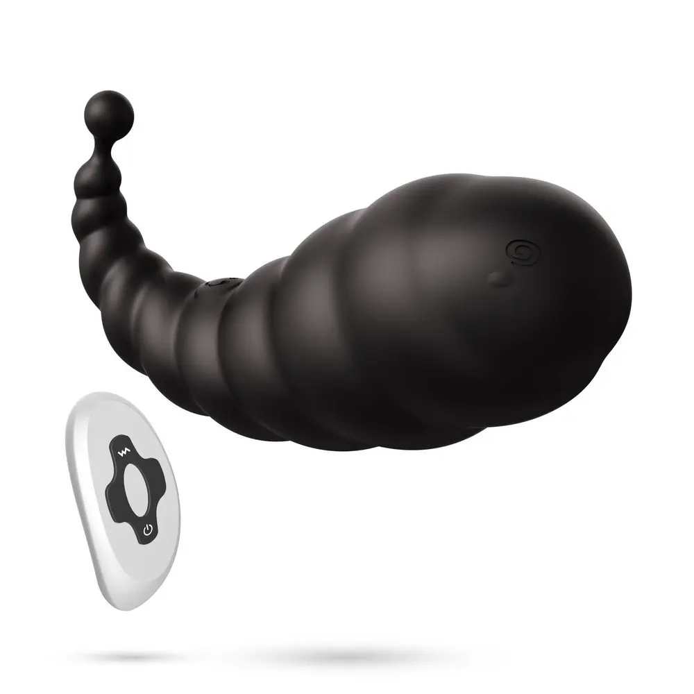 Crushious cocoon rechargeable vibrating egg with wireless remote control black