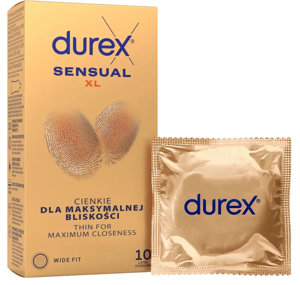 Durex kondomy (10ks/kra) Sensual XL