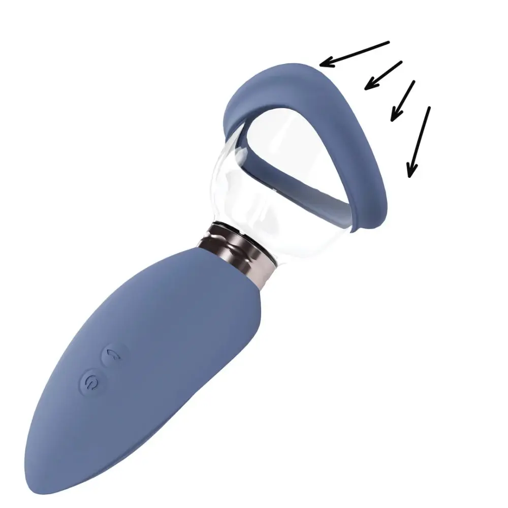 Arousing - Rechargeable Vulva and Breast Pump, blue