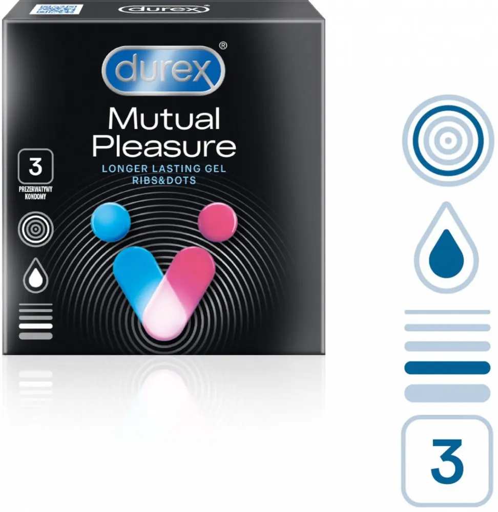 DUREX Prezervativ mutual pleasure 3 kusy
