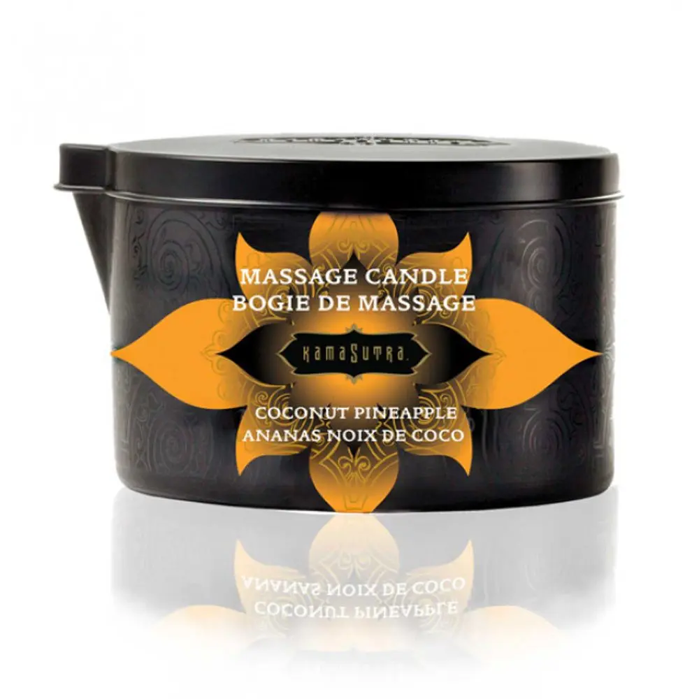 Kama Sutra - masážní svíčka - veganská - kokos ananas - 170g