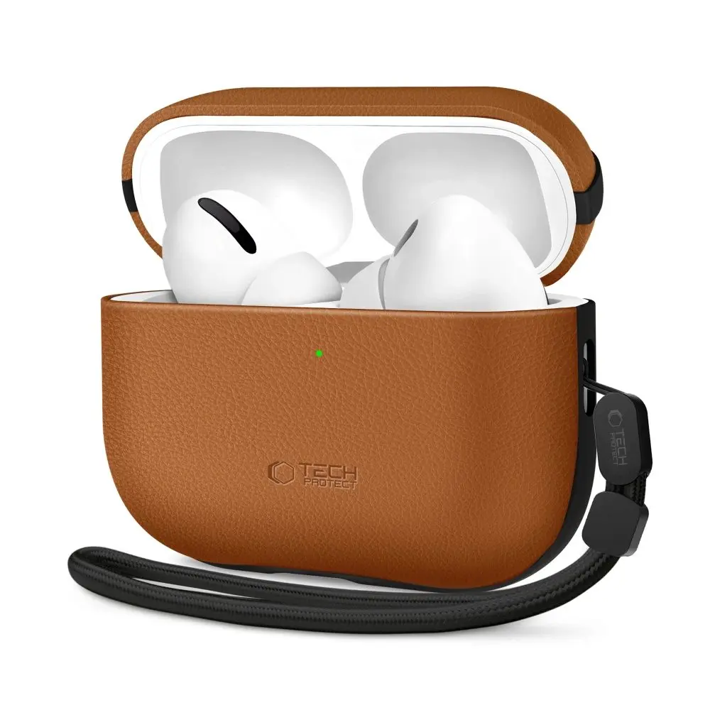 Tech-Protect NaturalFit, Apple AirPods Pro 3, hnědé