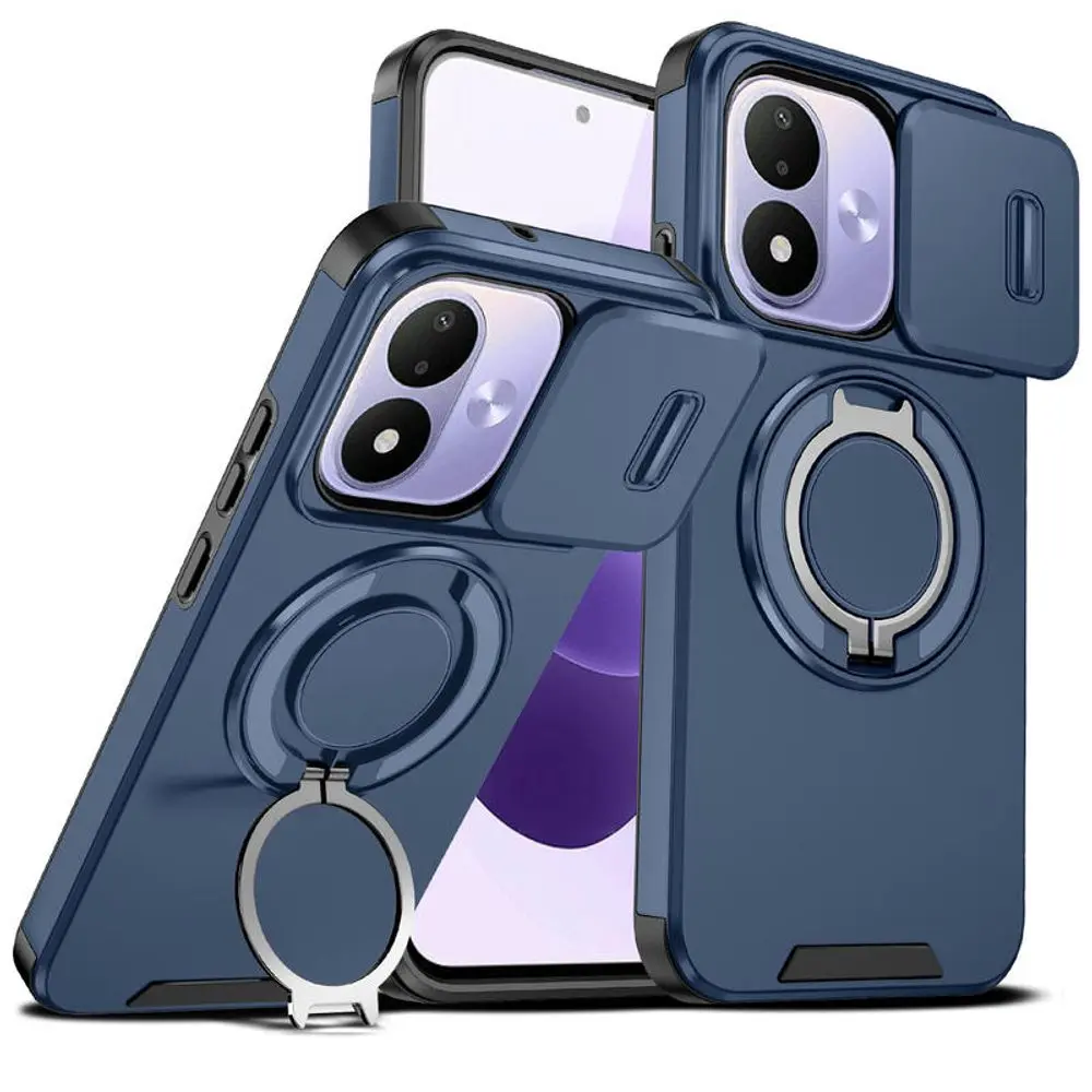 Camslide Stand obal, Xiaomi Redmi Note 17 4G / 5G, modrý