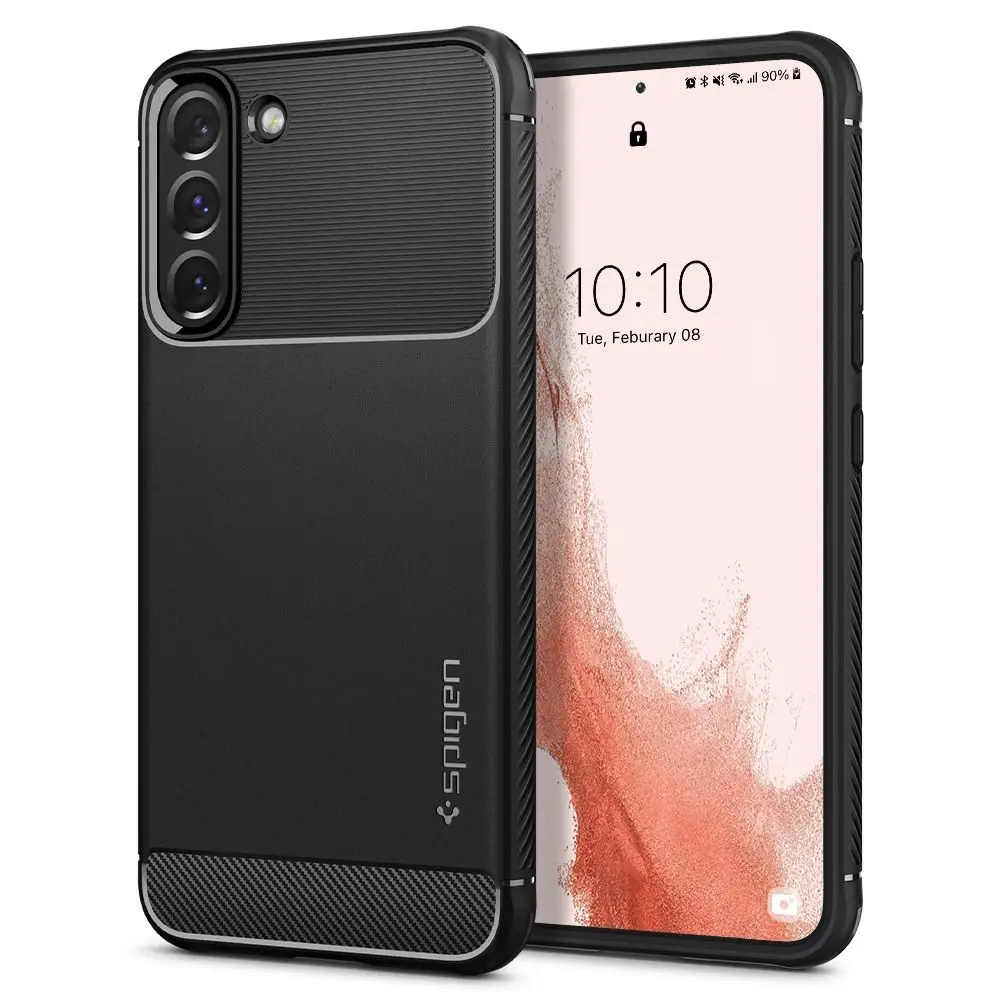 Spigen Rugged Armor kryt pro - Samsung Galaxy S22 - černá