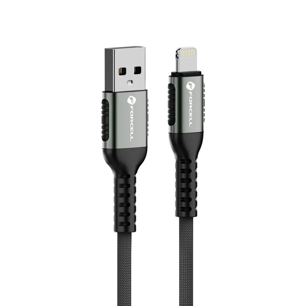 Forcell F-Energy kabel USB A - Lightning, 2,4A, 12W, 0,25 m, černý