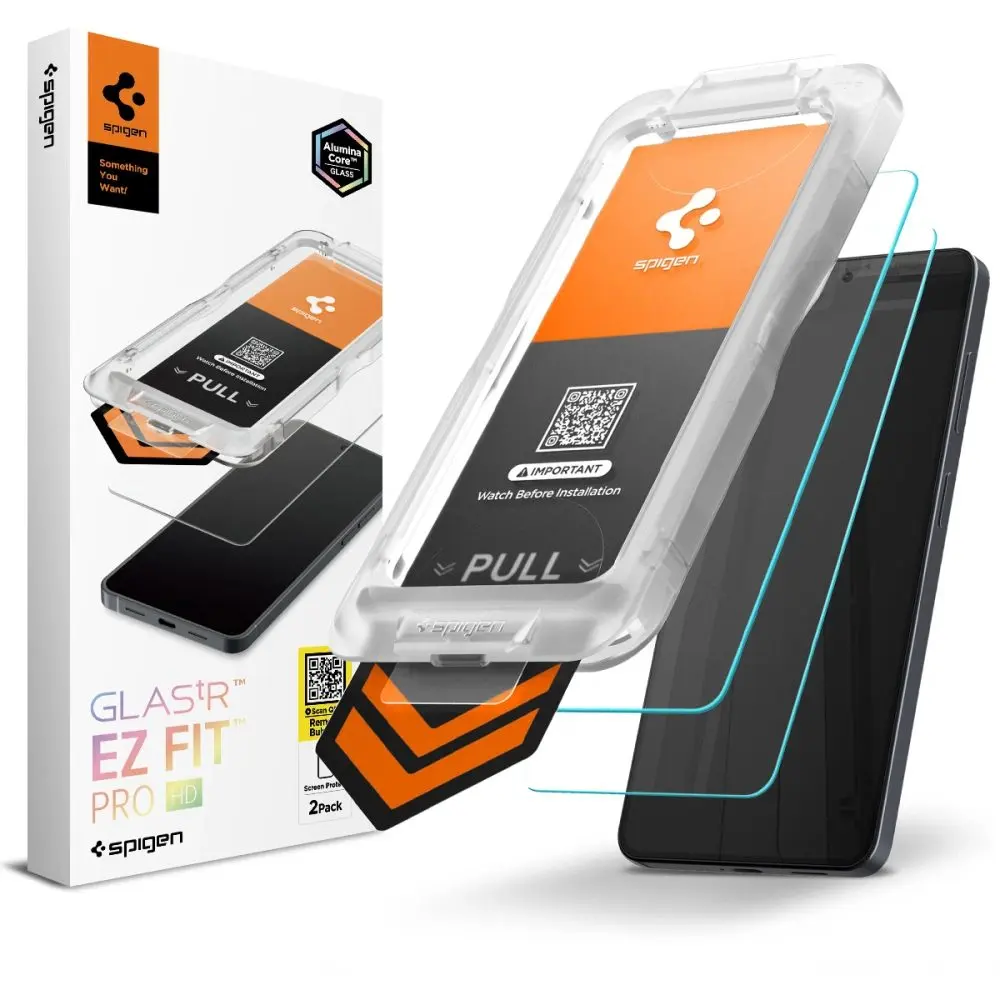 Tvrzené sklo Spigen - (2 pack) Glas.tR EZ-FIT Pro HD (AGL11095) - Samsung Galaxy S26 čiré