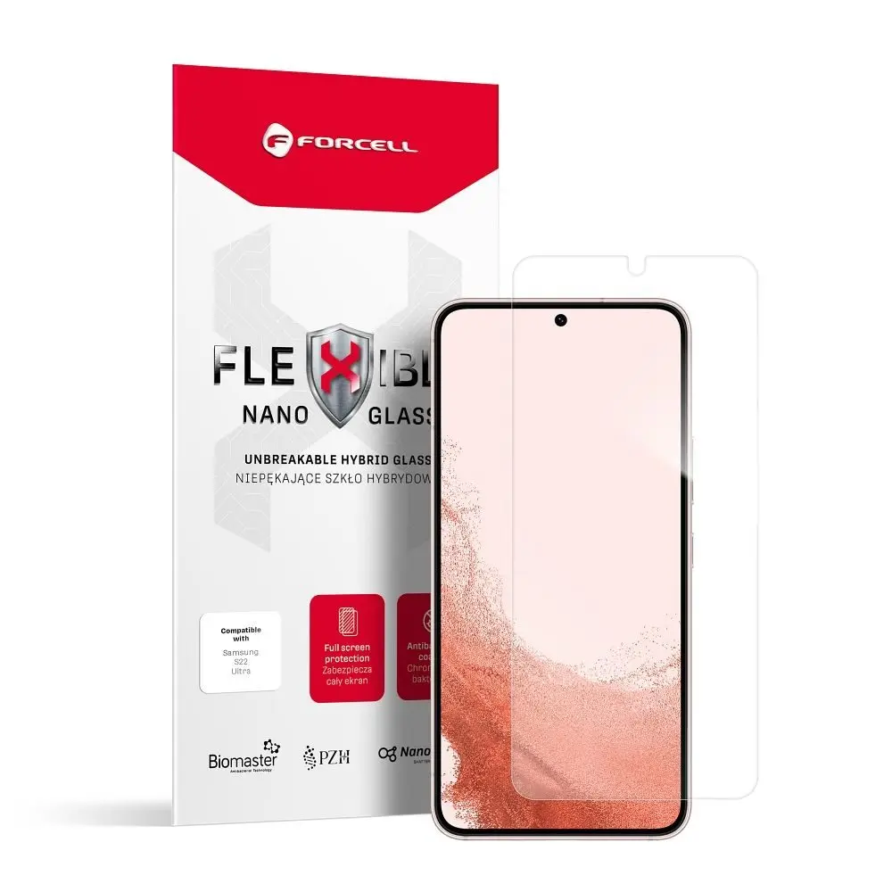Forcell Flexible Nano Glass hybridní sklo, Samsung Galaxy S23, průhledné