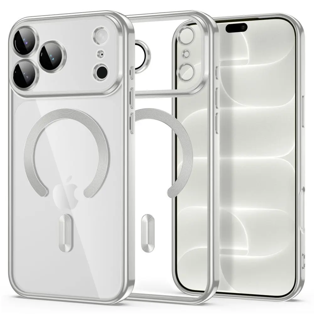 Tech-Protect MagFlex MagSafe iPhone 17 Pro / 18 Pro, lesklá stříbrná