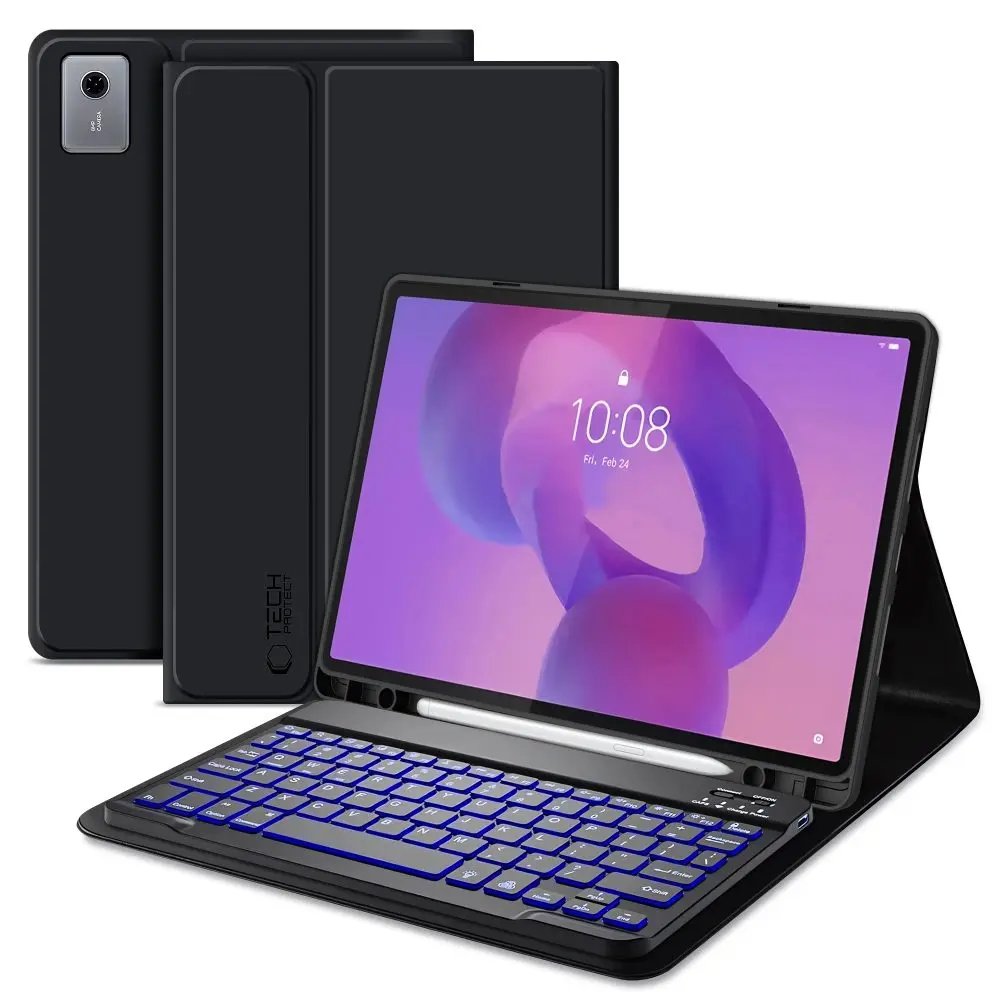Pouzdro Tech-Protect SC Pen + klávesnice, Lenovo Idea Tab Plus 12.1 TB-361, černé