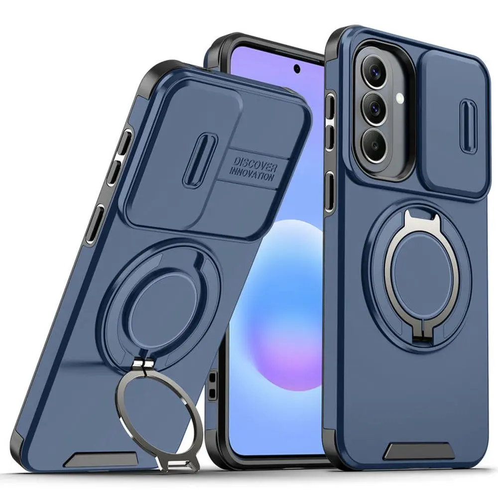Camslide Stand obal, Samsung Galaxy A57, modrý