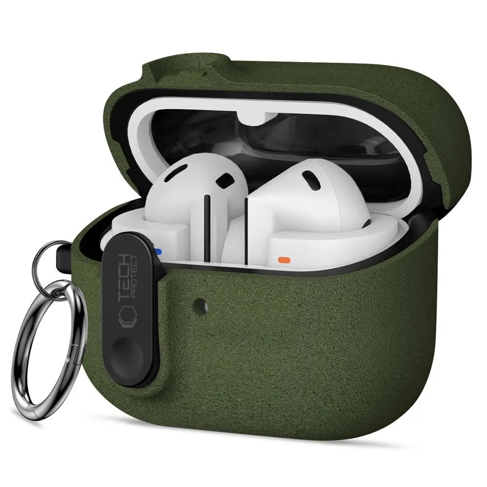 Tech-Protect Slim Hook pouzdro, Samsung Galaxy Buds 3 / 3 FE / 3 Pro, zelené