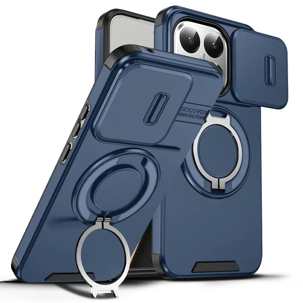 Camslide Stand obal, Xiaomi 15T, modrý