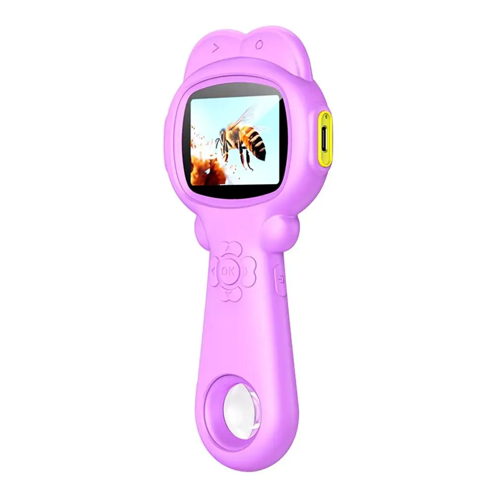 Dětský digitální mikroskop s kamerou, fialový