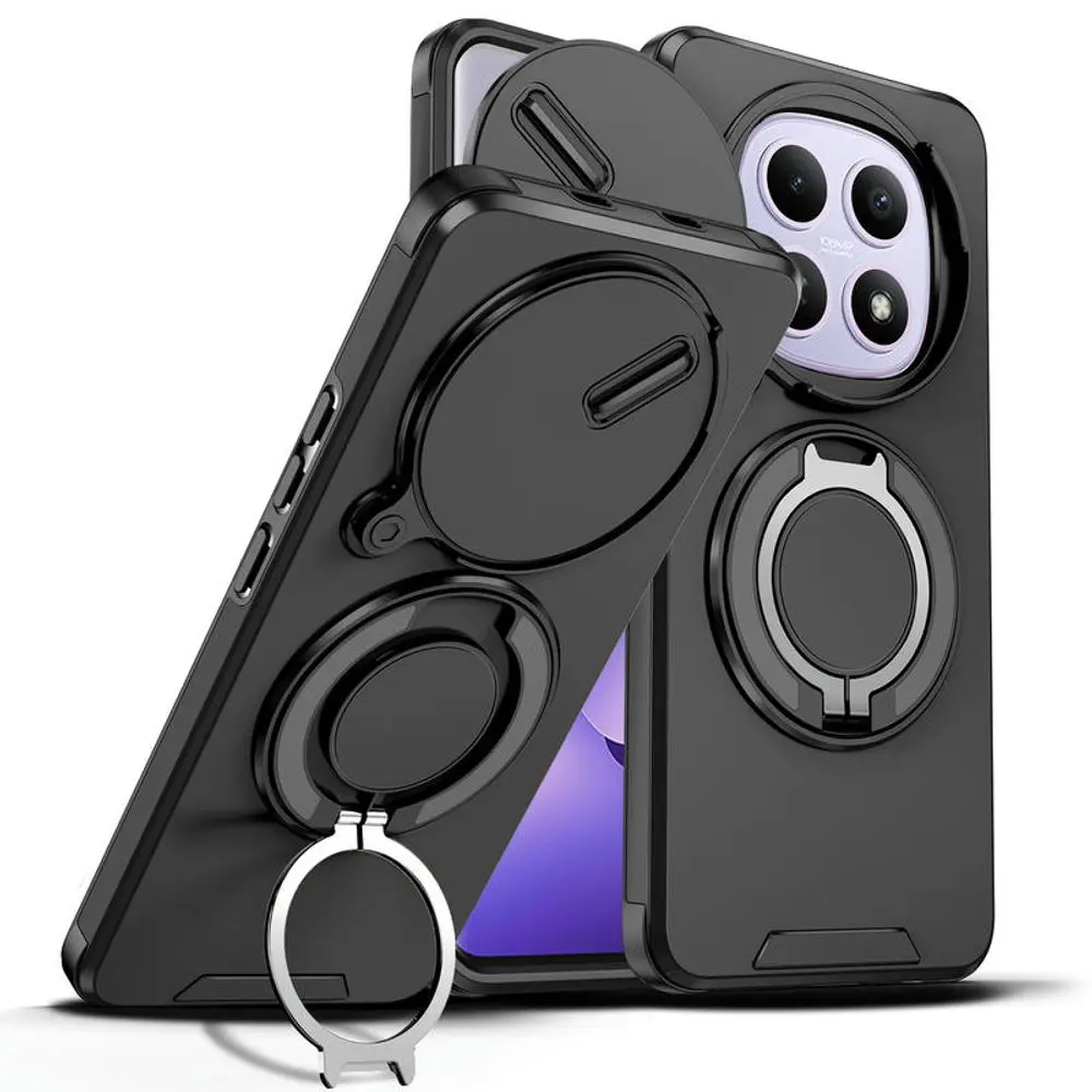 Camslide Stand obal, Xiaomi Redmi Note 15 5G, černý