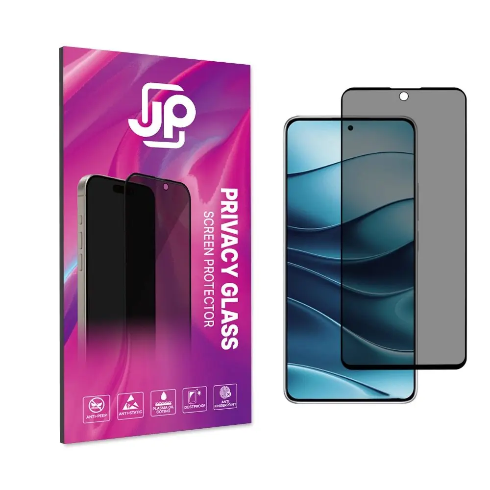 JP Privacy Tvrzené sklo, Xiaomi Redmi Note 14 5G, černé