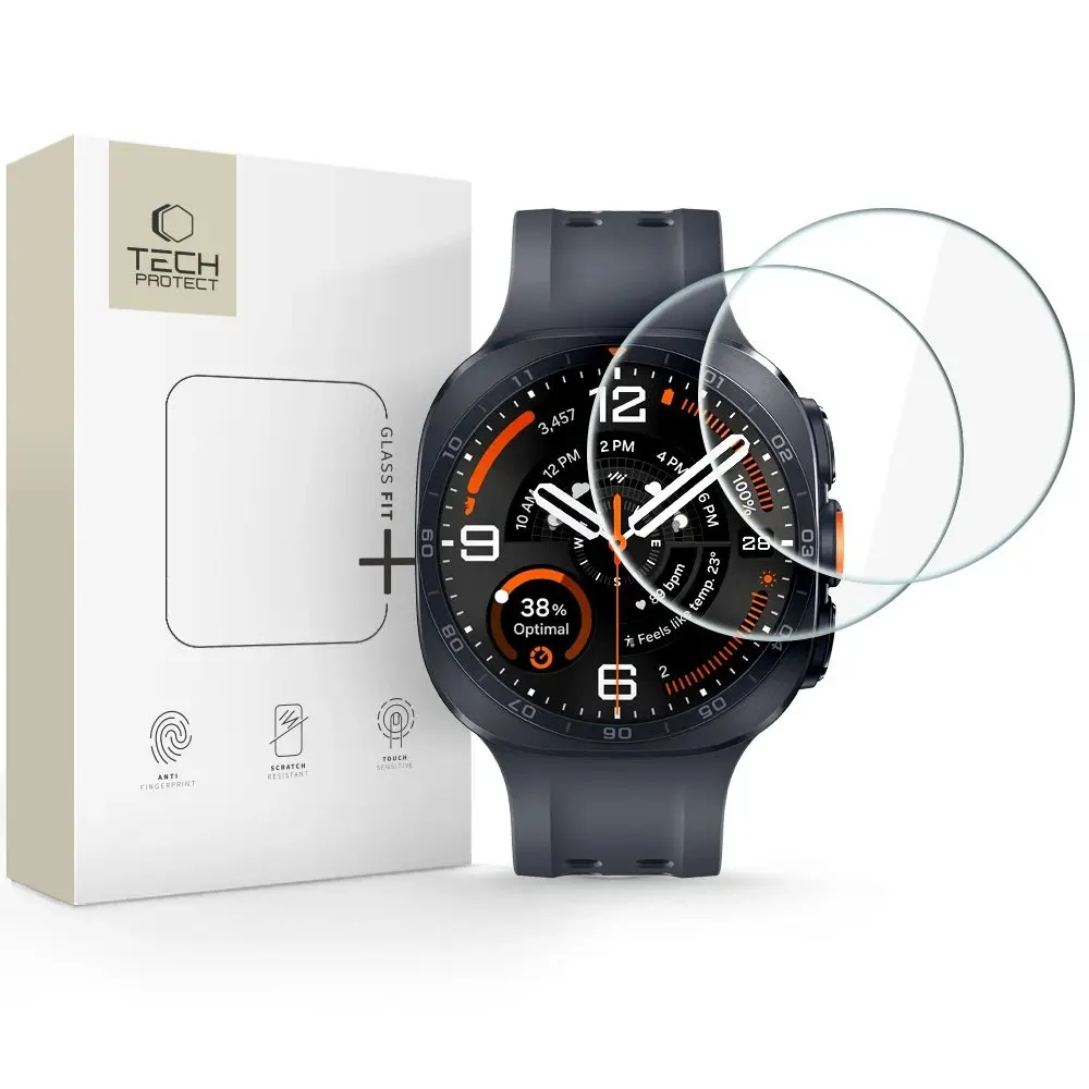 Tech-Protect Tvrzené sklo Glass Fit+, Samsung Galaxy Watch Ultra 2 2026 (47 mm), 2 kusy