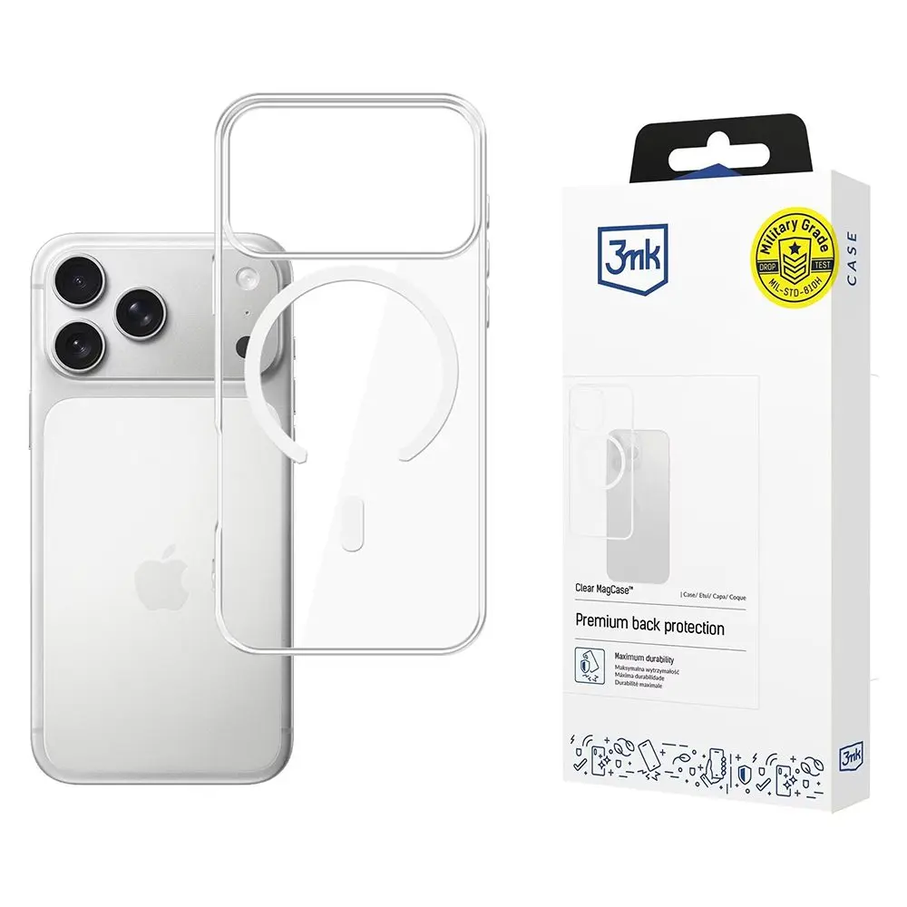 3mk Clear MagCase iPhone 17 Pro Max Průhledný