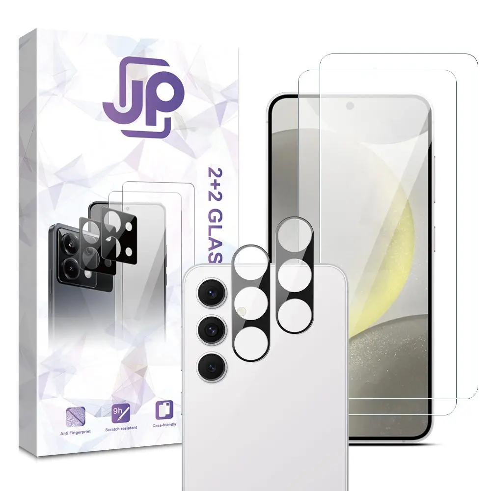 JP Combo pack, Sada 2 tvrzených skel a 2 sklíček na fotoaparát, Samsung Galaxy S24 FE