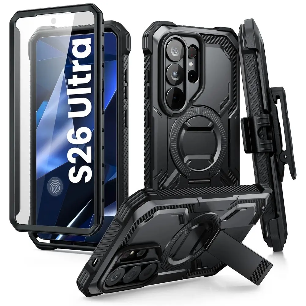 Supcase Iblsn ArmorBox Clip Mag MagSafe, Samsung Galaxy S26 Ultra, černý