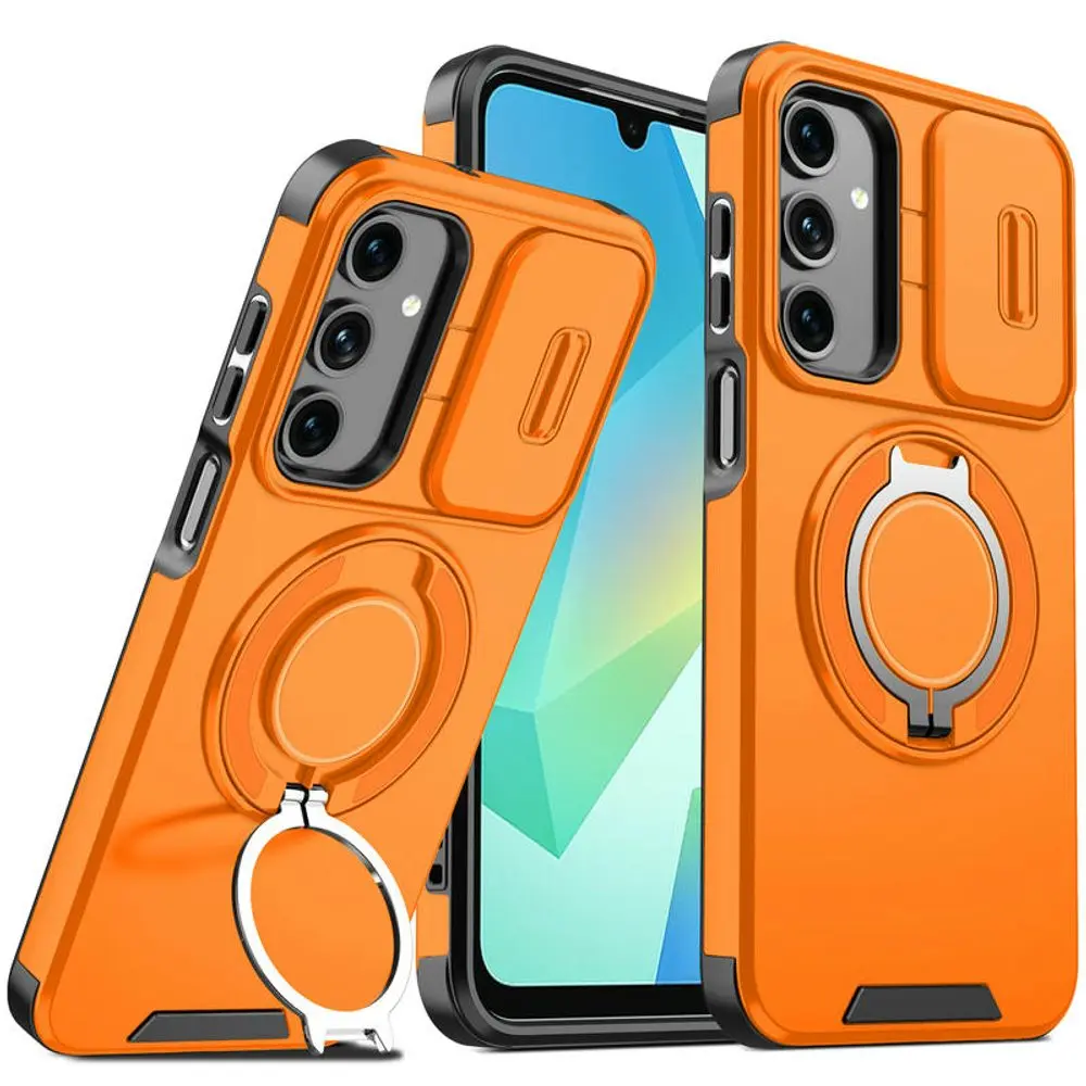 Camslide Stand obal, Samsung Galaxy A17, oranžový