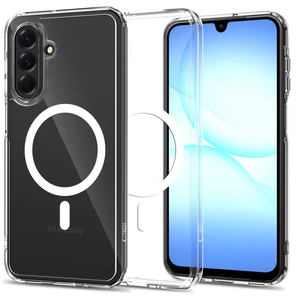 Tech-Protect Flexair Hybrid s MagSafe, Samsung Galaxy A17 / A18, průhledný