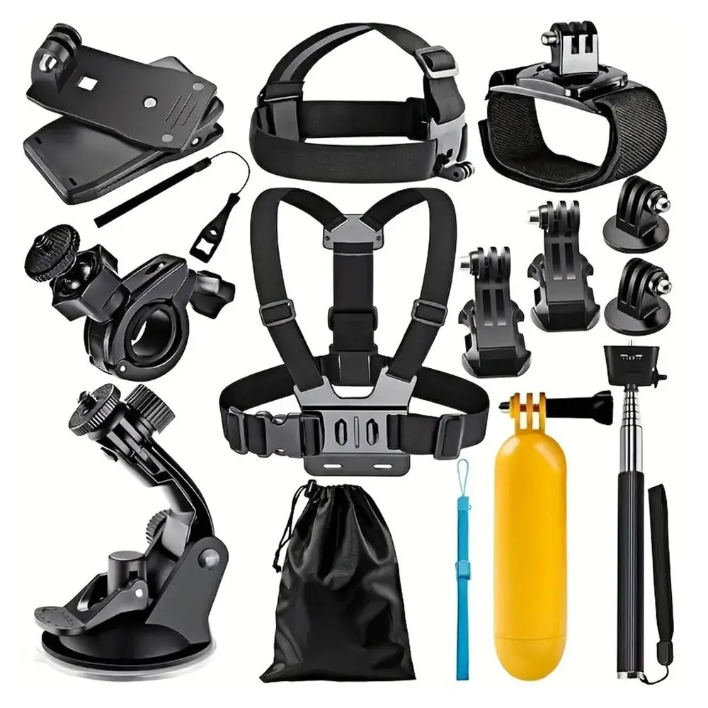 Techsuit Sada příslušenství CamQuest 15v1 (SA15) pro akční kameru GoPro