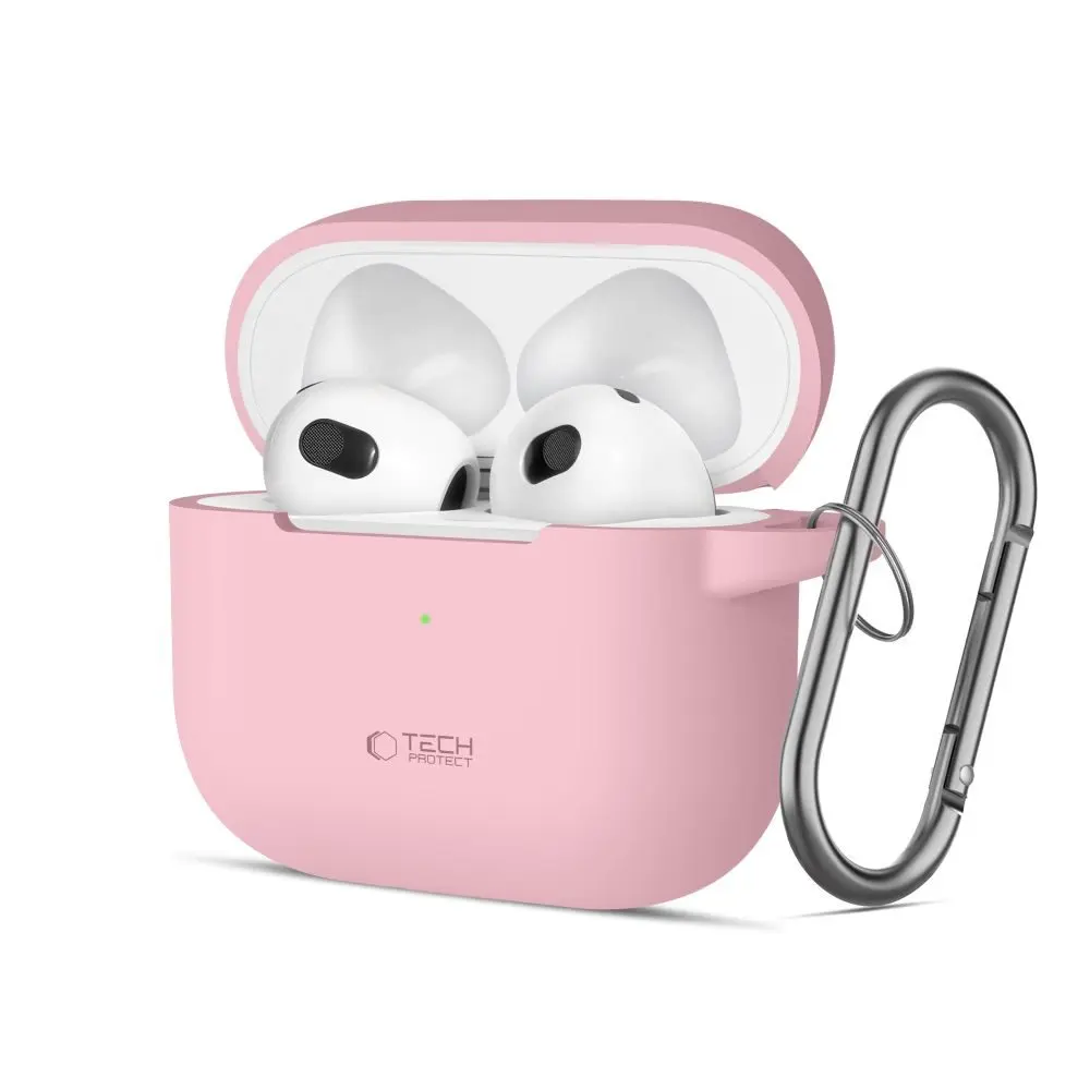 Tech-Protect Silikonové pouzdro, Apple AirPods 3, růžové