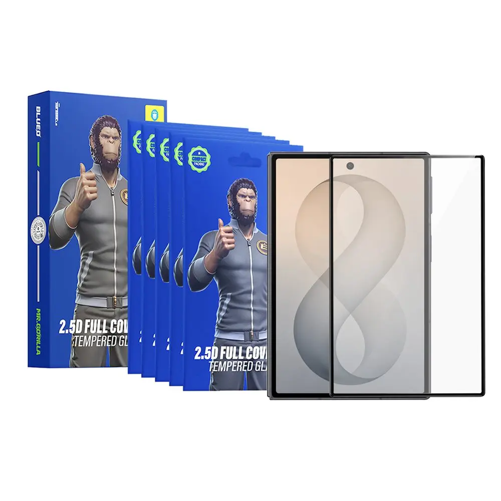 Blueo - 2.5D Silk Full Cover HD ochranné sklo pro Samsung Galaxy Z Fold8 (5 ks) - černé