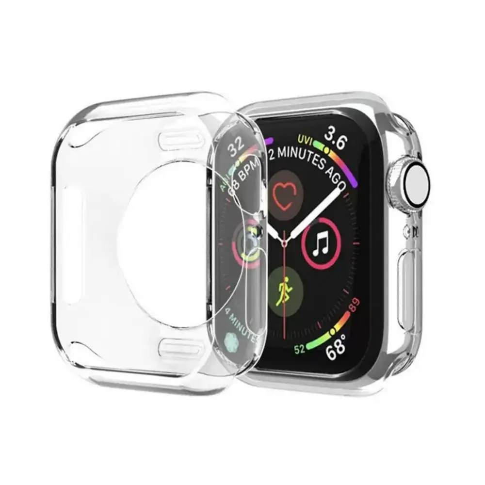 Ultra clear pouzdro, Apple Watch 7 / 8 / 9, 45 mm, průhledné