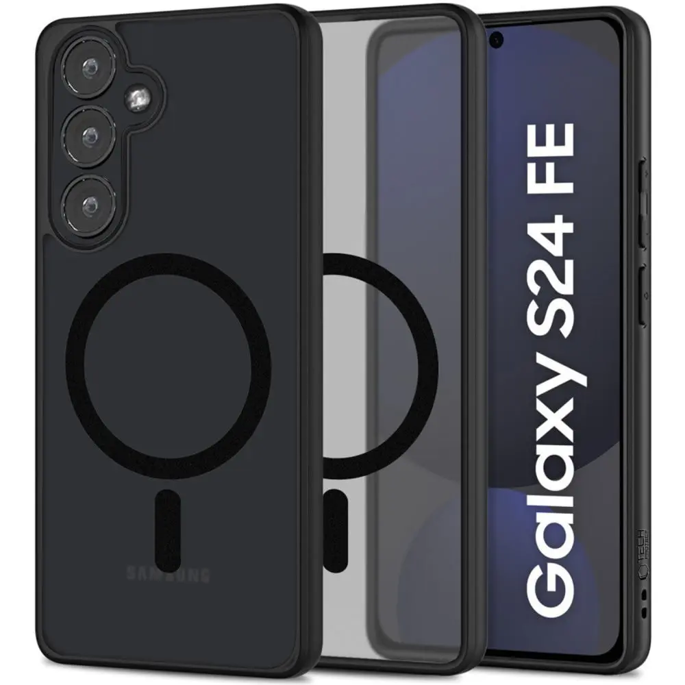 Tech-Protect MagMat MagSafe, Samsung Galaxy S24 FE, černý matný