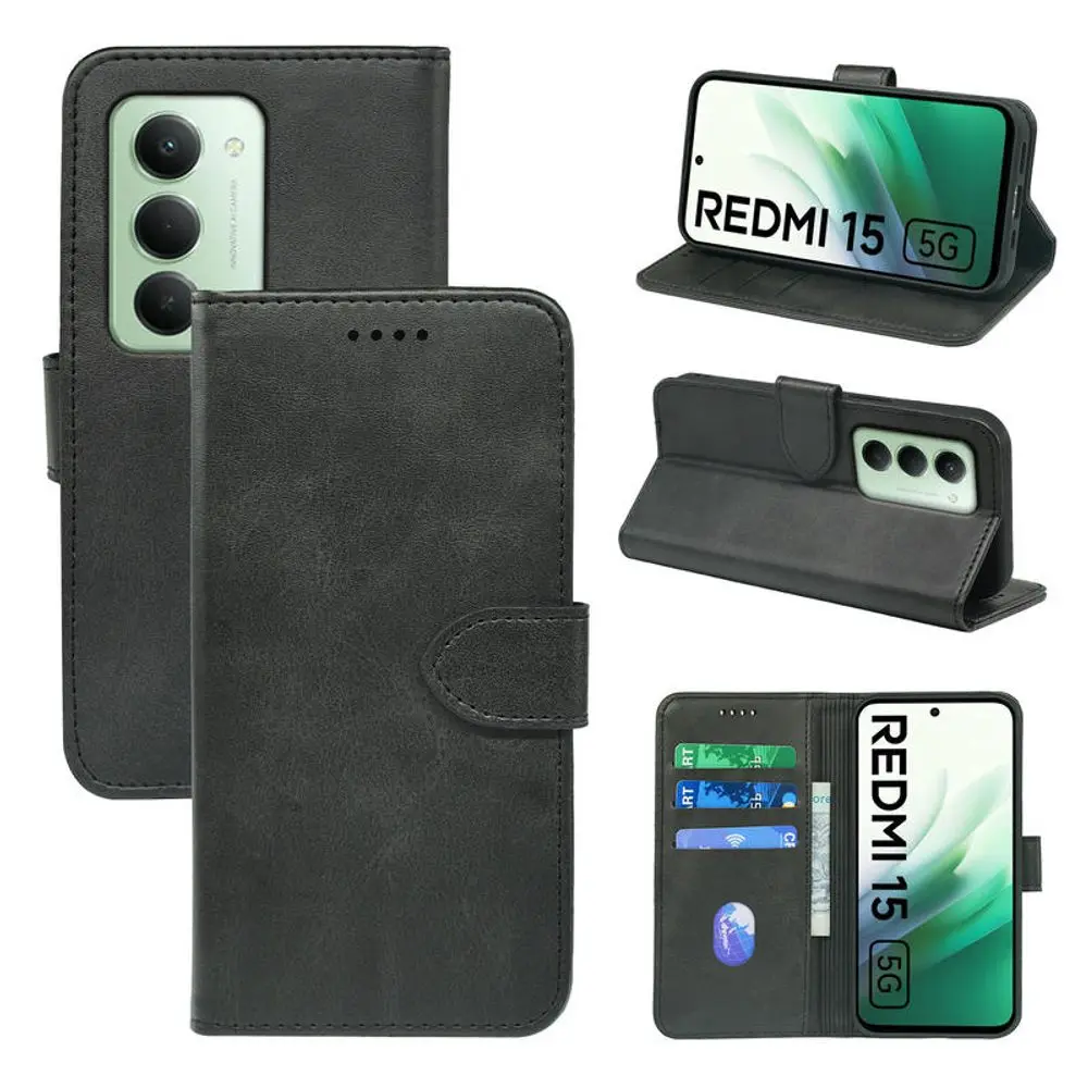 Magnet Case, Xiaomi Redmi 15, černý