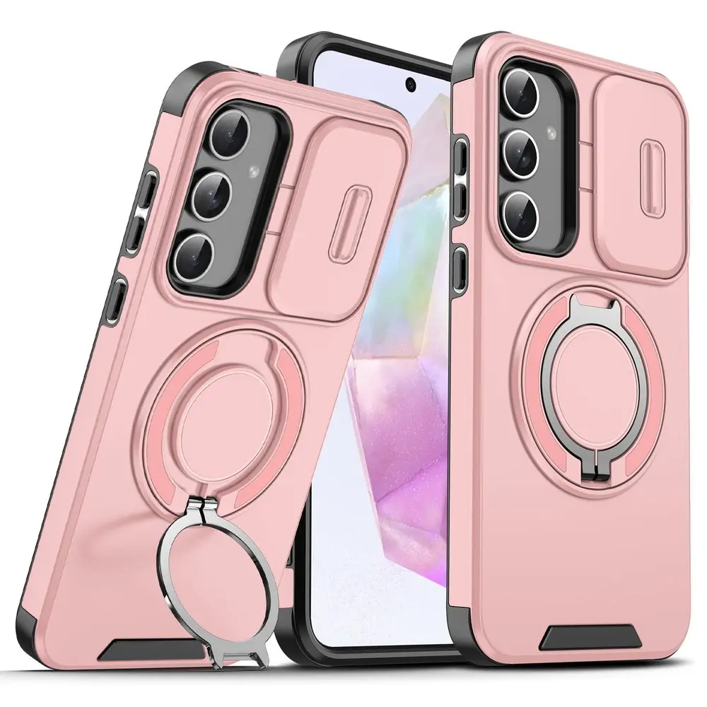 Camslide Stand obal, Samsung Galaxy A35 / A55, růžový