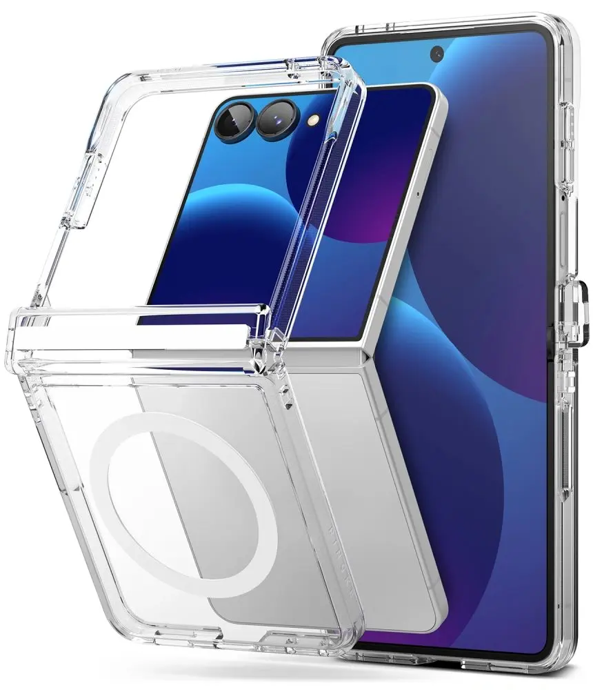 Ringke Fusion Flap Magnetic MagSafe obal, Samsung Galaxy Z Flip 8, průhledný